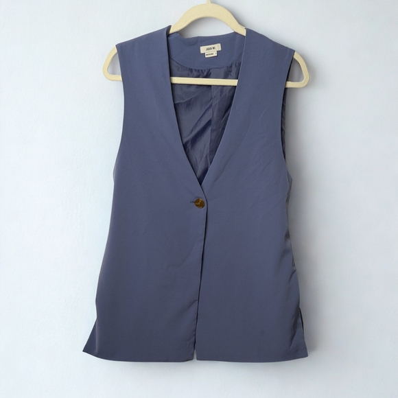Jason Wu 1 Button Lavender Long Vest S - Picture 3 of 9